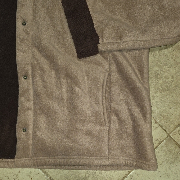 Brown and Tan Hooded Jacket - Picture 5 of 6